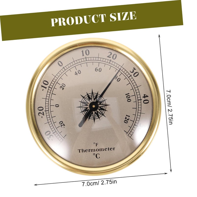 VICASKY Clear Scale Wall Thermometer For Indoor Outdoor Use With Easy To Read Analog Dial - Image 2